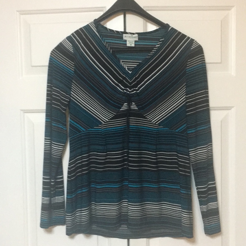 Motherhood Maternity long sleeved striped shirt